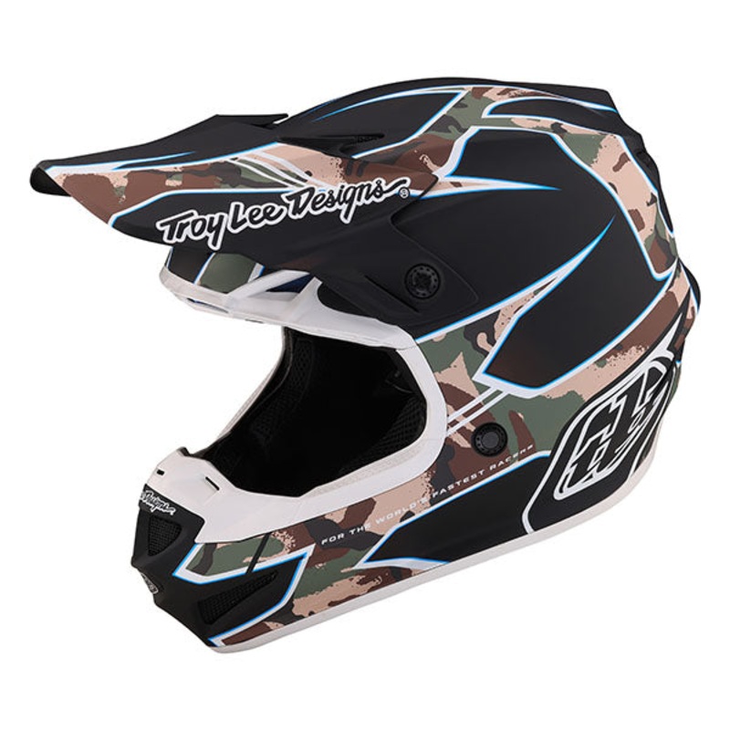 Troy Lee Designs – SE4 Polyacrylite Matrix Camo MIPS Helmet