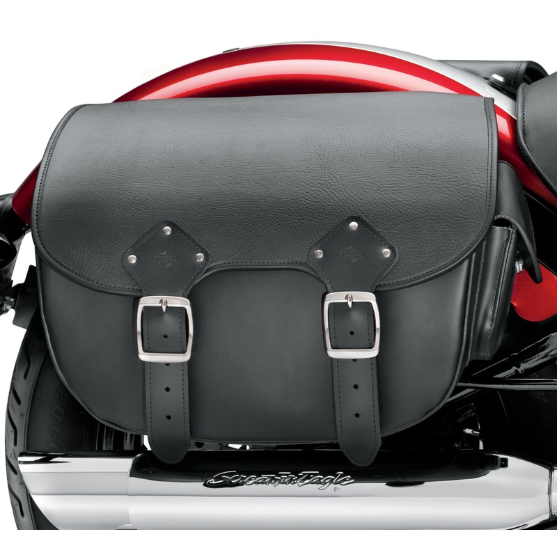 Harley Davidson 90200678 Detachables Leather Saddlebags – Softail Slim and Blackline Models S-BAG,X