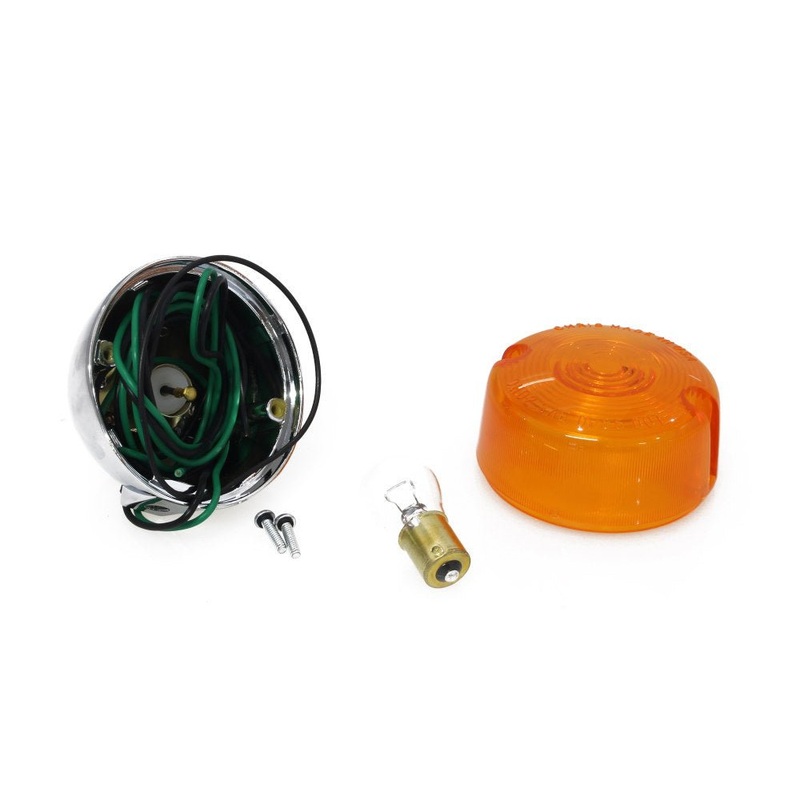 Turn Signal with Threaded Body & Separate Wiring Hole.