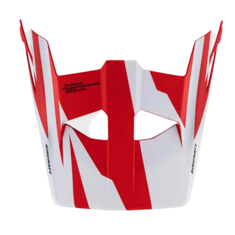 100% Aircraft Replacement Cycle Helmet Visor Rapidbomb / Red