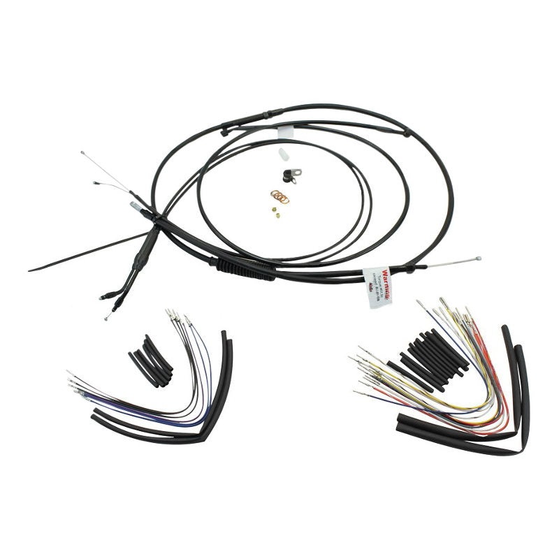 Extended Cable / Brake Line Kit For 12″ Ape Hangers Harley Sportster XL 2004-2006