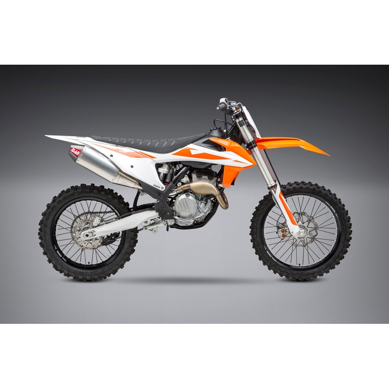 KTM/HUSQ 250/350 19-22 RS-4 Stainless Slip-On Exhaust, w/ Aluminum Muffler