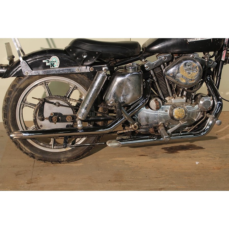 Sportster Drag Pipe Set w/Heat Shields – 1957-84 Ironhead Models