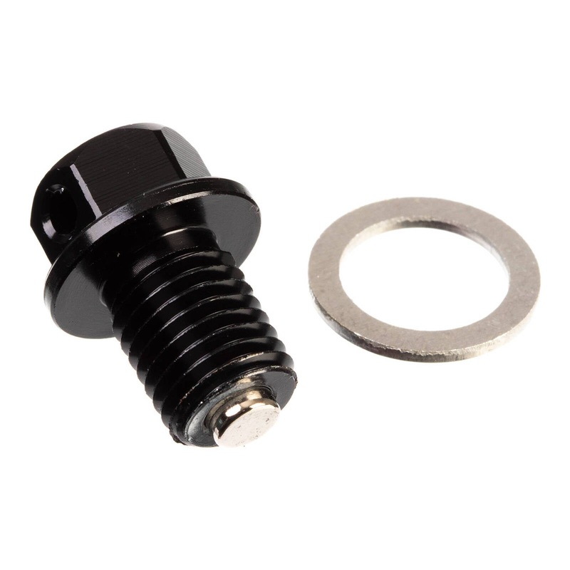 Whites Magnetic Sump Plug M12 x 15 x 1.5 – Black
