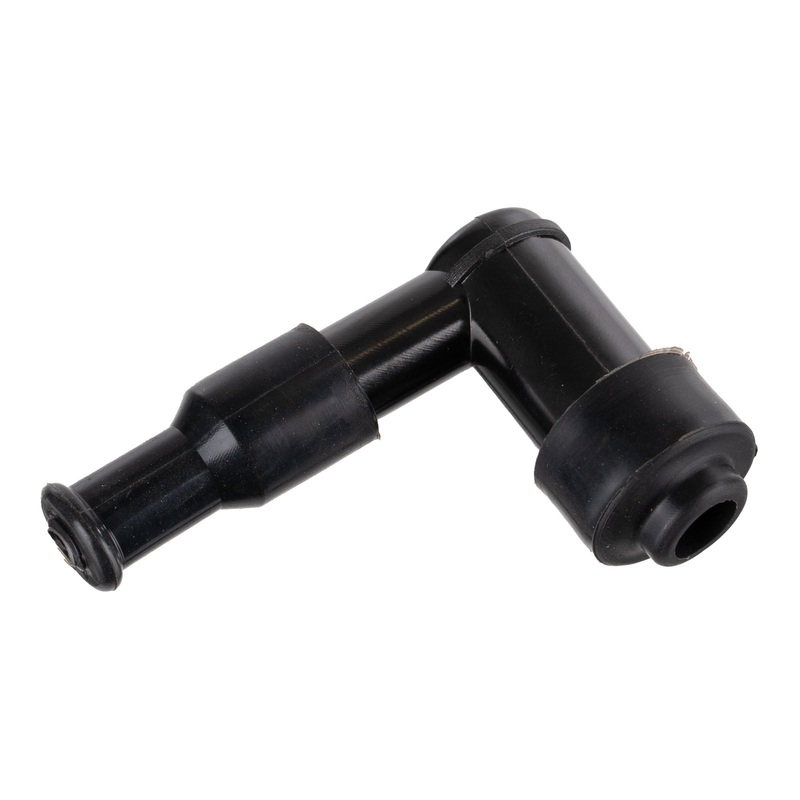 Whites Spark Plug Cap (Replaces LB05E) Right Angle – Black