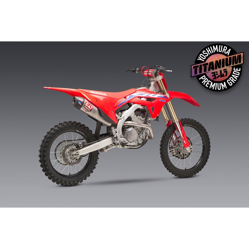 CRF250R/RX 22-24 RS-12 Titanium Full Exhaust, w/ Titanium Muffler