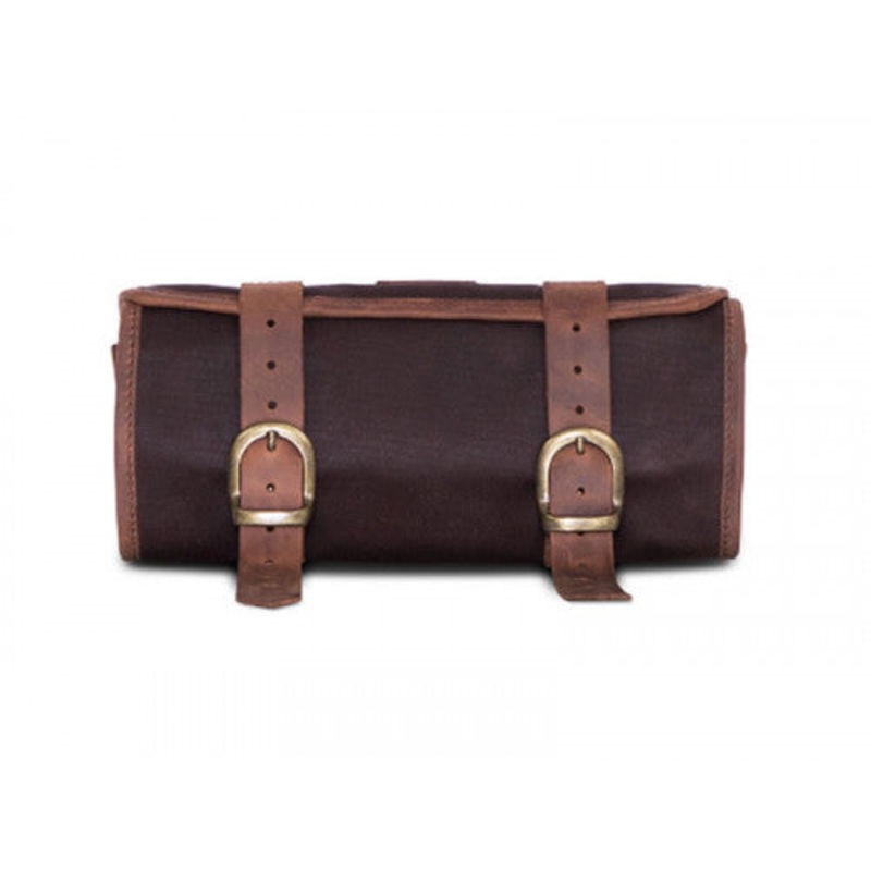 Longride Waxed Canvas Tool Roll Bag Brown – 1.5 Liters