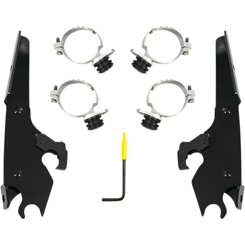 Batwing Fairing Trigger-Lock Mounting Hardware, Black – 16-22 Sportster