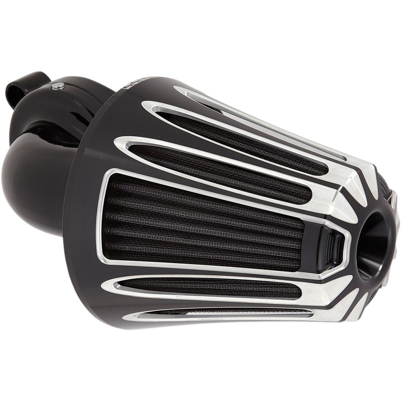 Deep Cut Monster Sucker Air Cleaner, Black – 00-17 Twin Cam