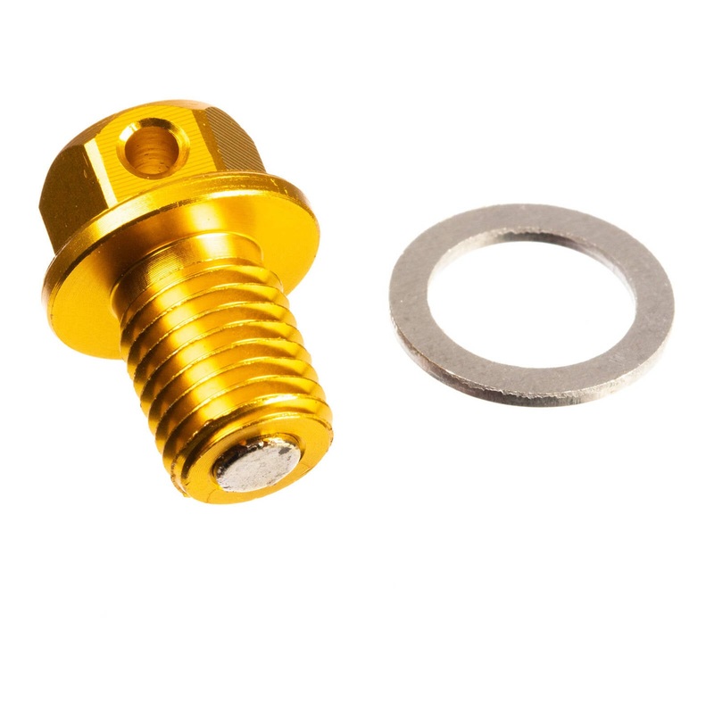 Whites Magnetic Sump Plug M12 x 12 x 1.25 – Orange