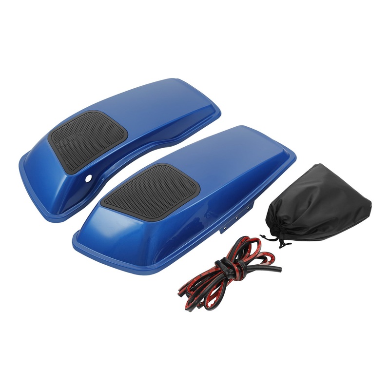 HR3 Electric Blue 6 X 9″ Saddlebags Lid Speaker Cutouts W/ Grill For Harley Touring Models 2014-2023