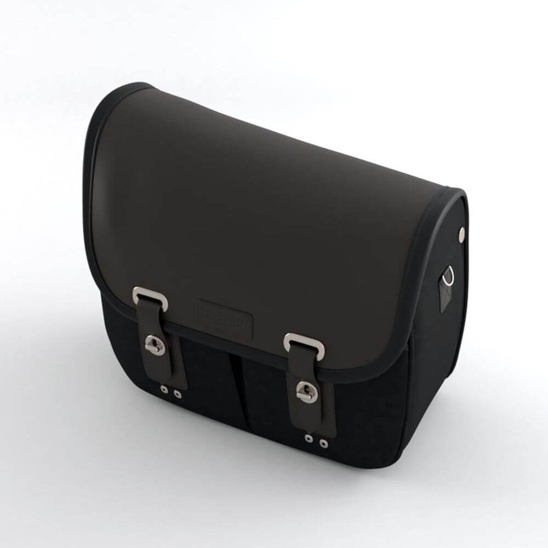 Waxed Cotton Pannier LHS Black A9518293
