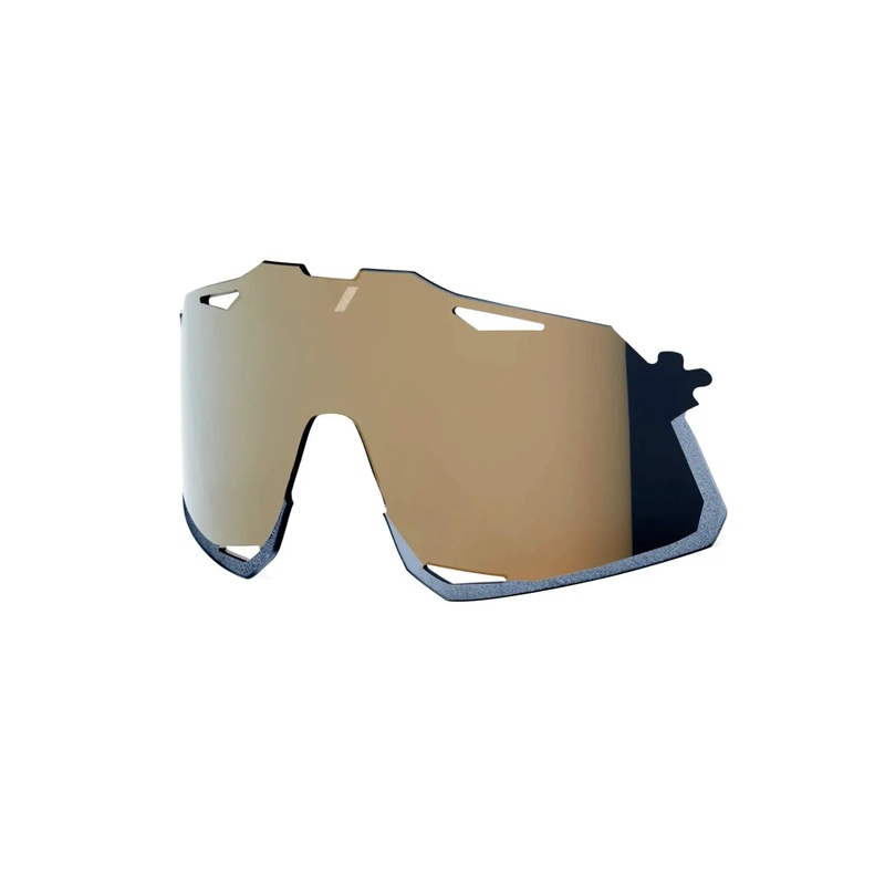 100% Hypercraft Replacement Polycarbonate Lens Soft Gold Mirror
