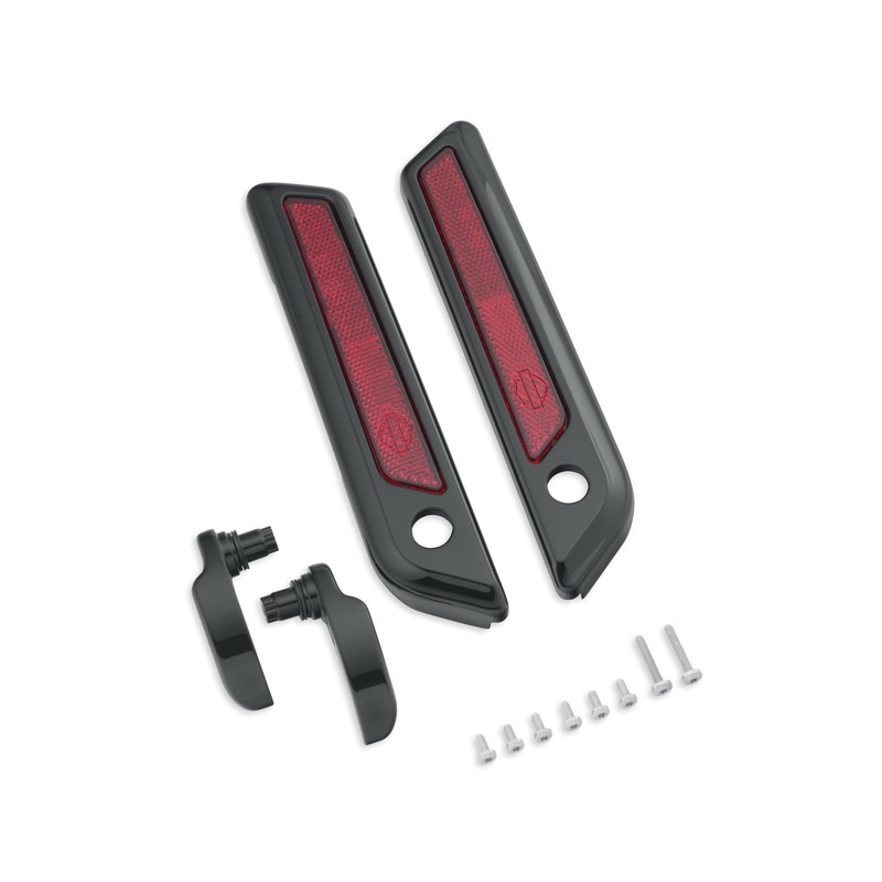 Harley Davidson 90200914 Gloss Black Saddlebag Latch and Hinge Kit HINGE CVR/HANDLE,S’BAG,BLACK