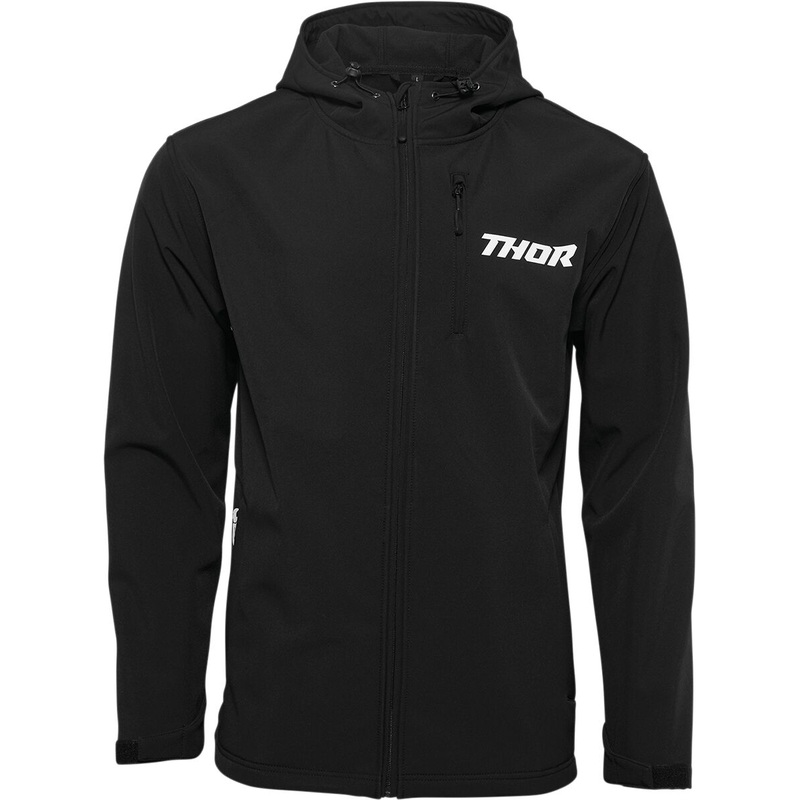 Thor Soft Shell Hooded Casual Jacket Black