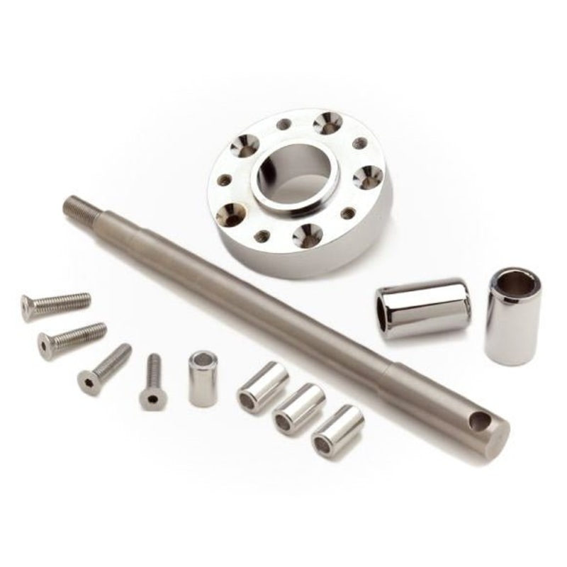 Wide Glide Conversion Hardware Kit – Chrome. Fits Sportster 2008-2013.
