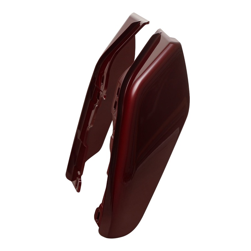 HR3 Black Forest & Wineberry Mid Frame Air Heat Deflectors For Harley Touring and Trike Models 09-24