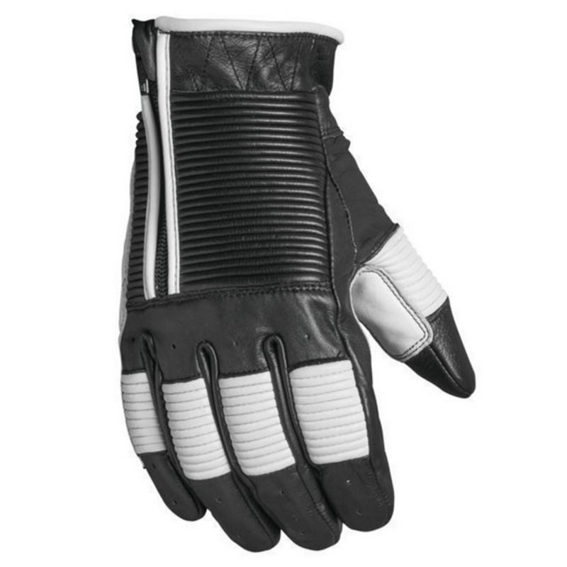 Roland Sands Design Bronzo Gloves Black / White