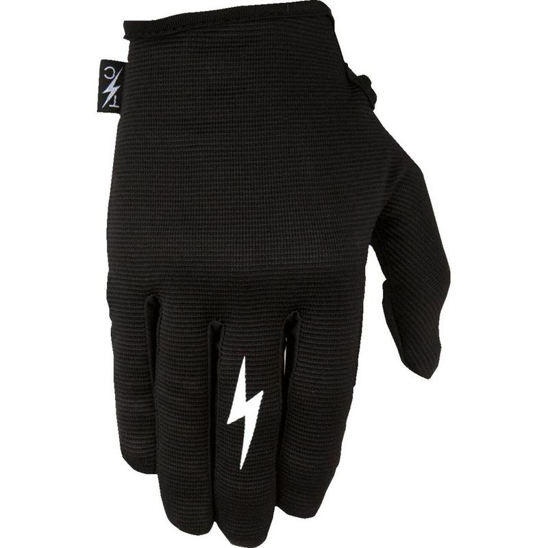Thrashin Supply Company Stealth Leather Palm Gloves Black
