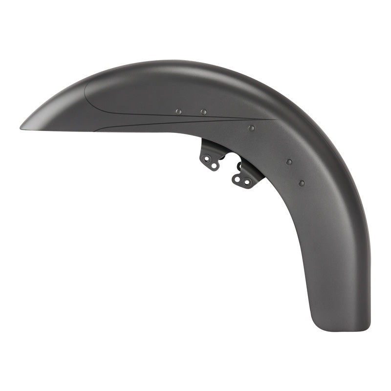 HR3 Charcoal Denim Motorcycle 18″ Wide Tire Front Mudguard Fender For Harley Touring Models 2014-2023