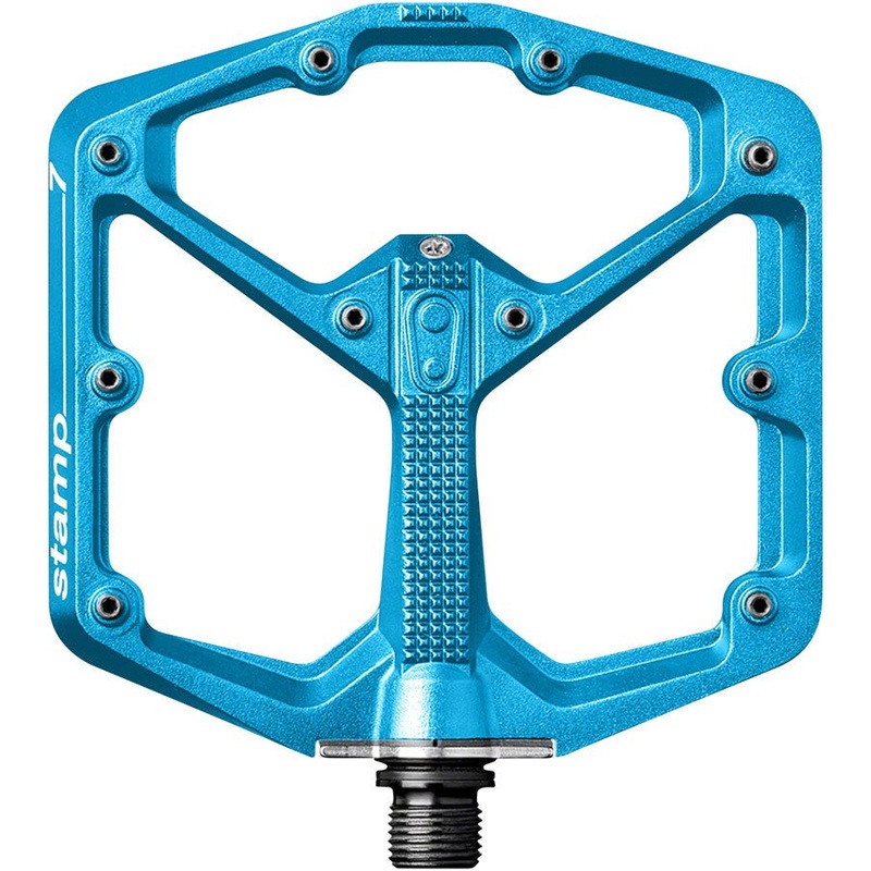 Crank Brothers Stamp 7 Pedals – Platform Aluminum 9/16″ Electric Blue Large