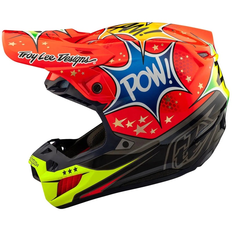 Troy Lee Designs SE5 Composite Cosmic Explosion MX Red