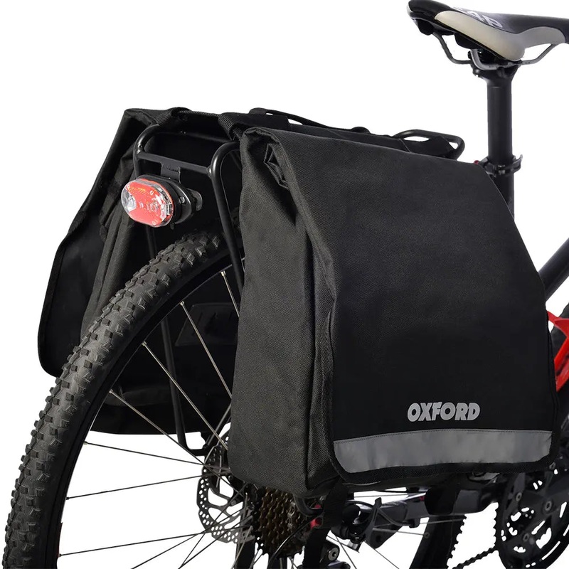 Oxford C20 Double Cycle Pannier Bag Black