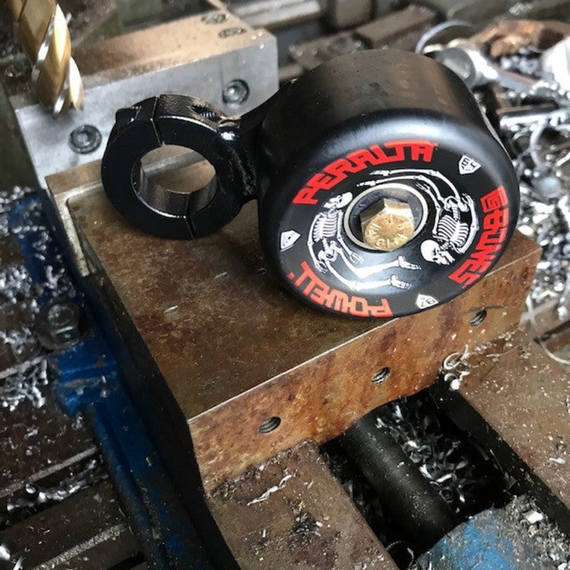 Clamp On Post Chain Tensioner – Skate Wheel (Powell Peralta)- 1.125″