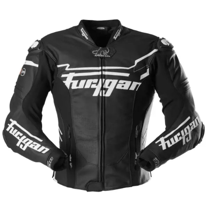 Furygan Sirius Leather Jacket Black / White