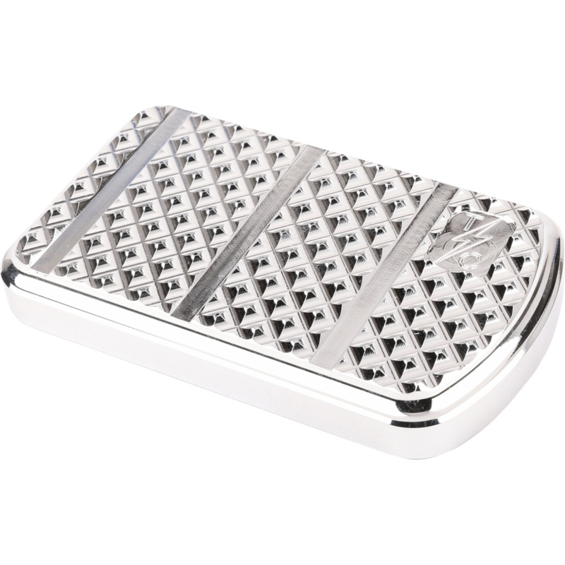 Thrashin Supply Co. Brake Pedal Pad – Chrome – 99-24 FL, 00-17 FLST, 12-16 Dyna
