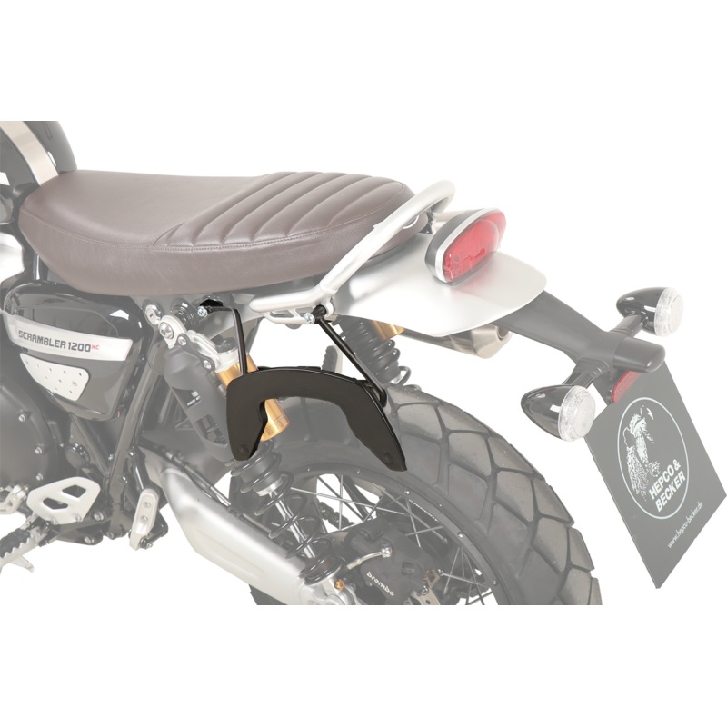 Triumph Scrambler 1200 XE  / XC Carrier – Sidecases ‘C-Bow’ (Left Side, Black)