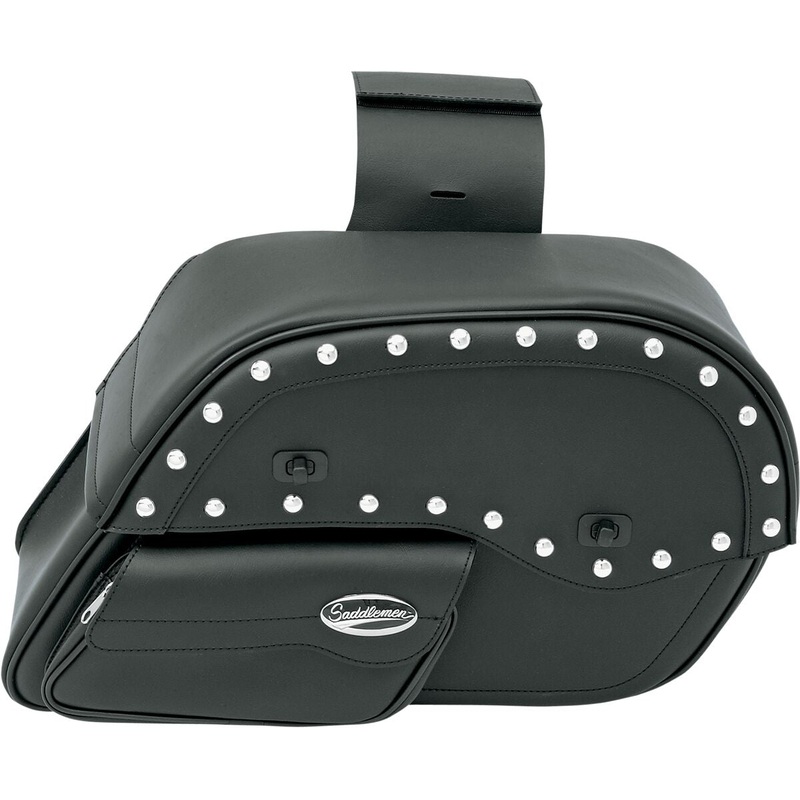 Saddlemen Desperado Slant Face Pouch Saddlebags Black