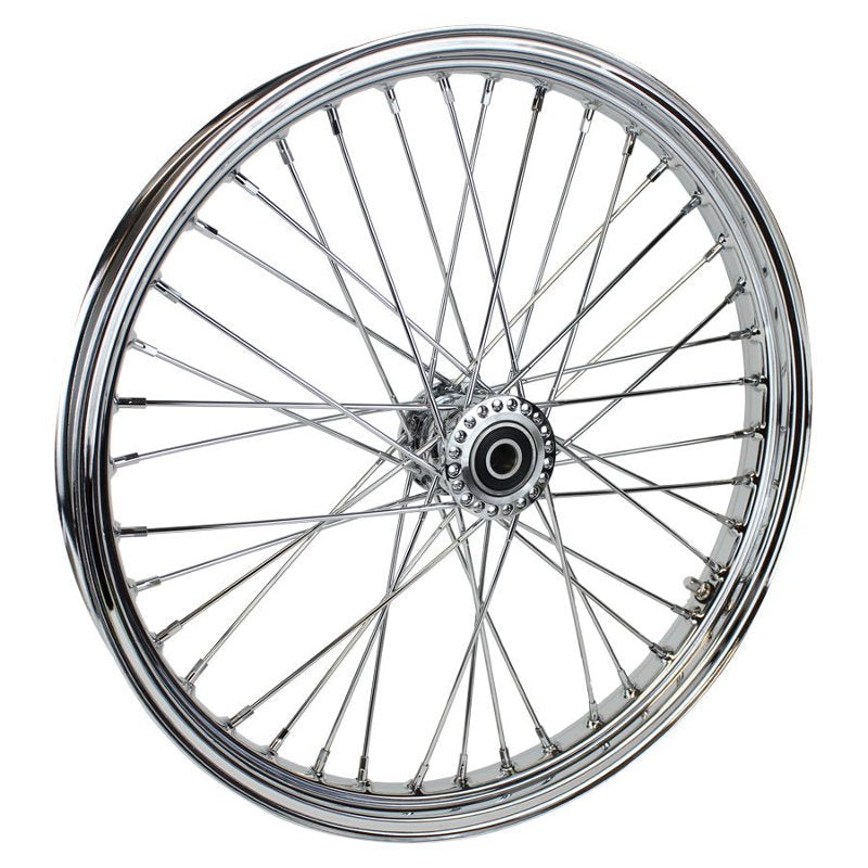 Moto Iron 40 spoke 21 x 2.15 Chopper Spool Wheel – Chrome
