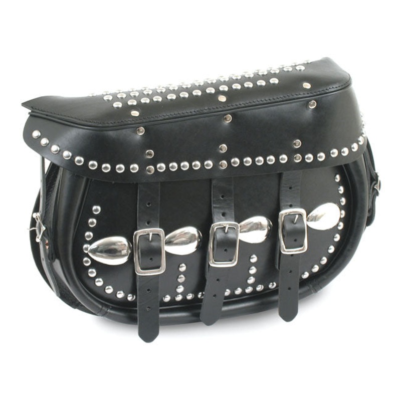 Samwel King Softail Saddlebags Black