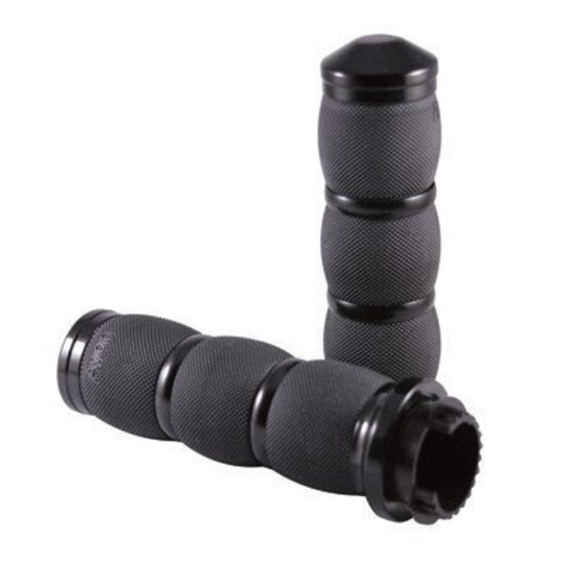 Avon Grips – BLACK ANODISED Air Cushion Grips