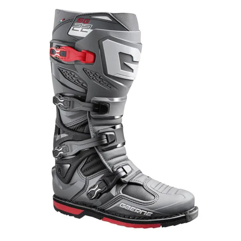 Gaerne SG.22 MX Boots Anthracite / Black / Red
