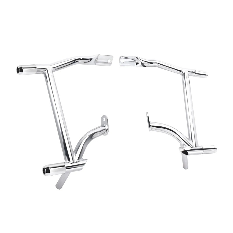 Motorcycle Rear Saddle Bag Guards Chrome Crash Bars For Harley Touring ’09-’25 | Mactions