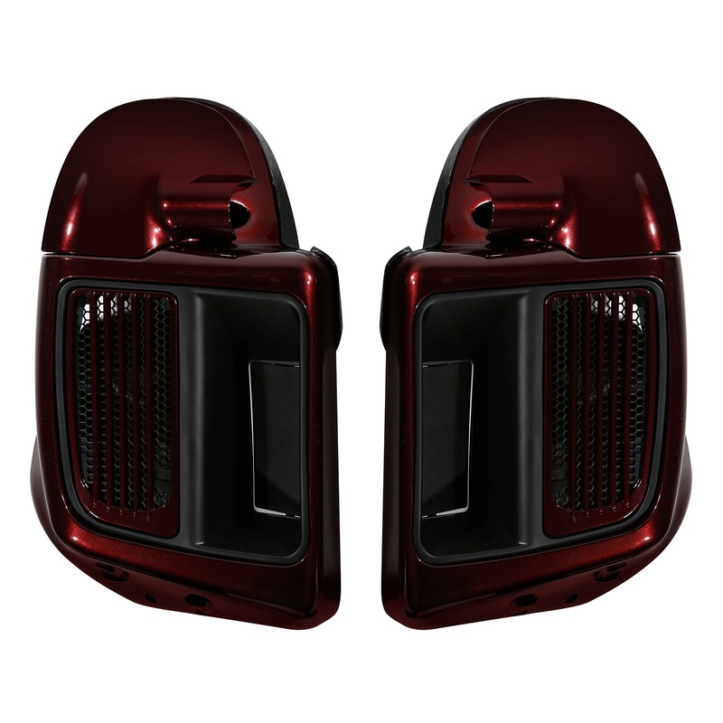 HR3 Twisted Cherry Vented Lower Fairing Kit For Harley Touring Models 2014-2023 (Fits water cooled models)