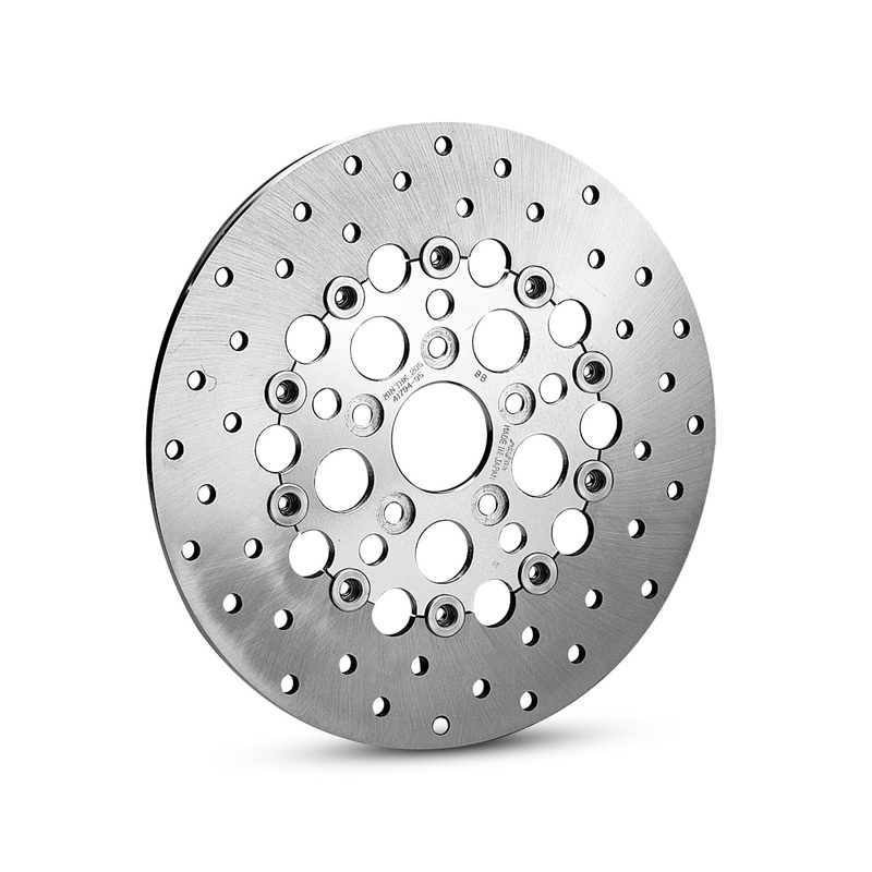 Harley Davidson 44360-00A Chrome Front Brake Rotor KIT-FLOAT,BRAKE DISC,FRT CHROM