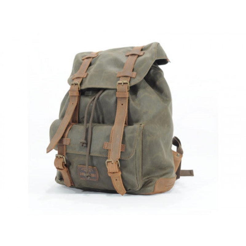 Longride Waxed Canvas Backpack Khaki – 13 Liters