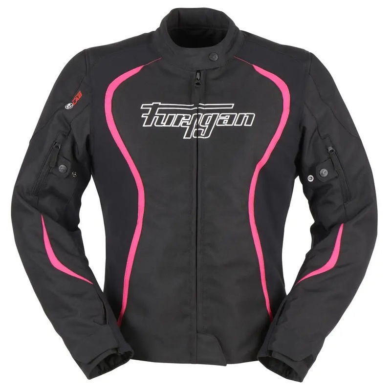 Furygan Odessa Ladies Textile Jacket Black / White / Pink