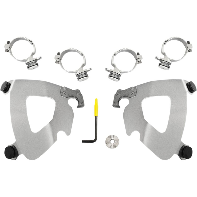 Gauntlet Fairing Trigger-Lock Mounting Hardware, Polished – 14-17 Dyna