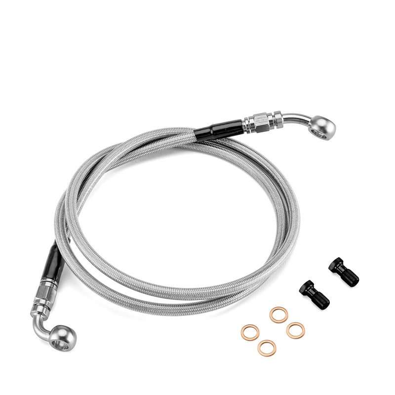Harley Sportster XL883 XL883N XL1200X 50″ Extended Length Non-ABS Hydraulic Front Brake Line Kit
