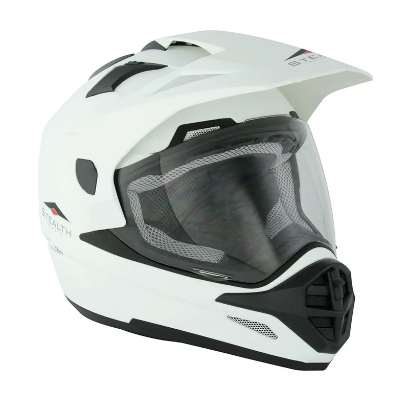 Stealth HD009 Adventure Dual Sport White