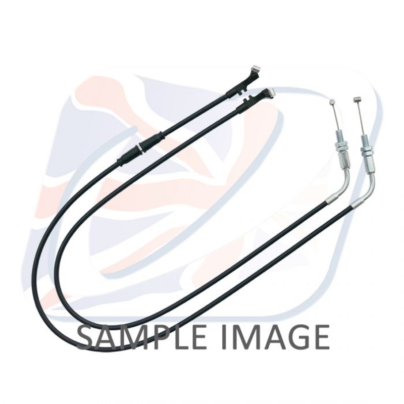 Suzuki FL Clutchcable (Pair)-Black S01-4-139-BK