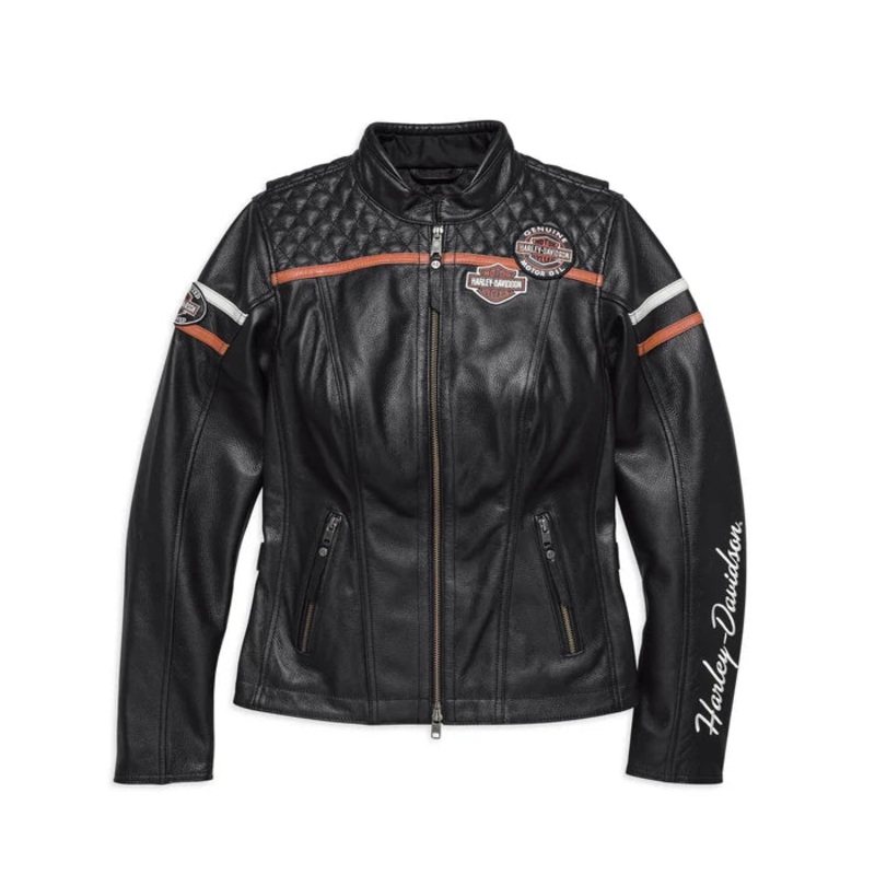 Genuine Harley-Davidson Women’s Miss Enthusiast CE-Certified Leather Jacket 98030-18EW