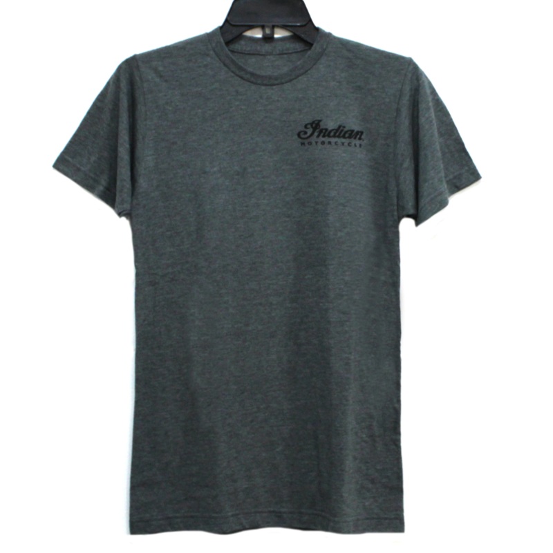 MEN’S SHORT SLEEVE DARK GREY INDIAN MOTORCYCLE OF ORANGE COUNTY DEALER TEE