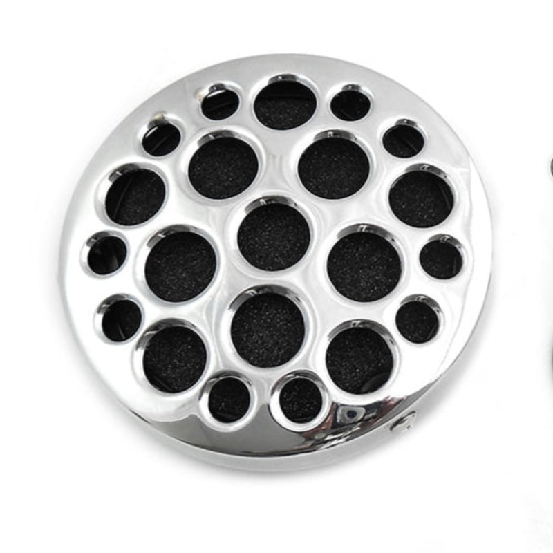 Drilled Air Cleaner Kit – CV/Delphi – 1988-2017 – Chrome