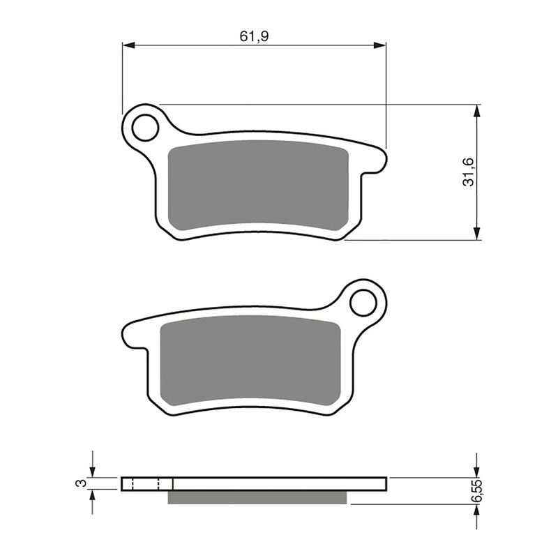 GOLDfren Brake Pads GF185 – S3