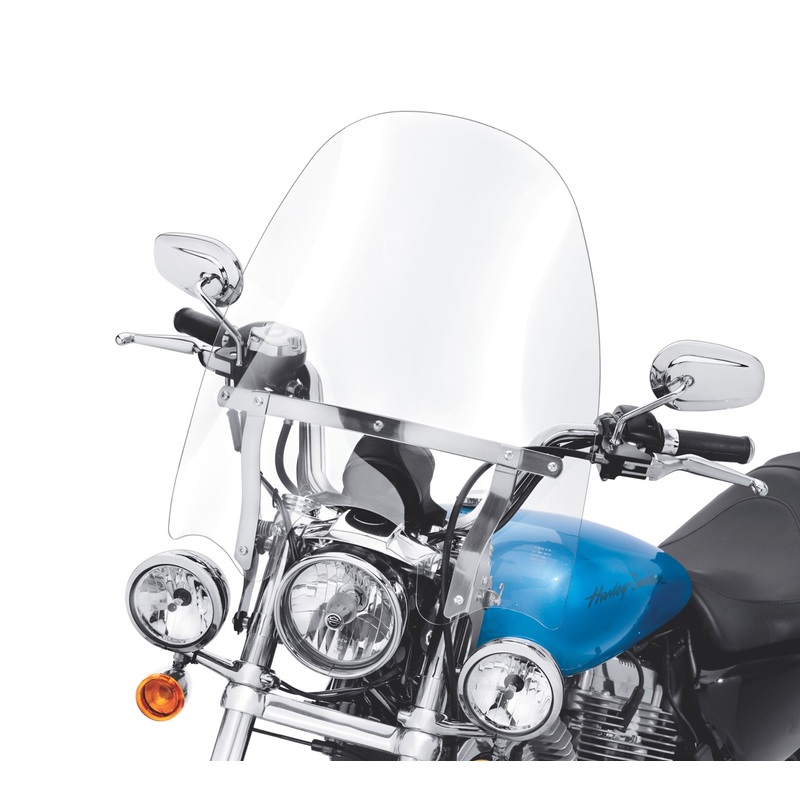 Harley Davidson 57400053 H-D Detachables Compact Windshield for Models with Auxiliary Lighting WINDSHIELD,X